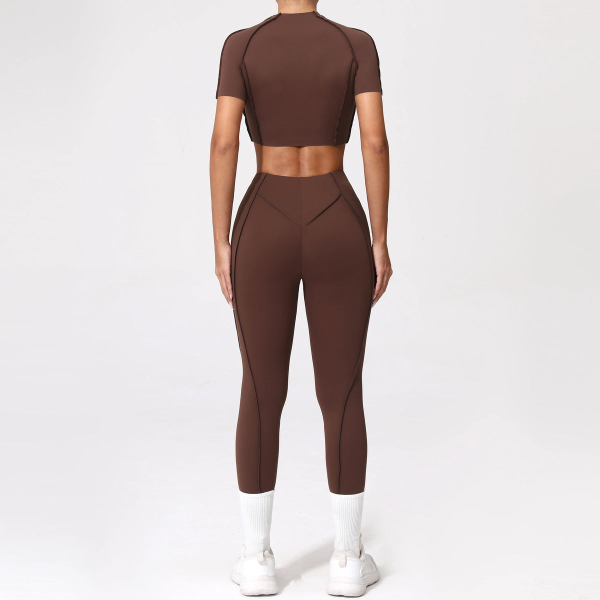 2PCS Yoga Suit Sports Set Women Quick-Drying Gym Set Women Tracksuit Running Workout Long Sleeve Sports Shirt Yoga Clothing