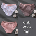 3Pcs/set Women Printing Floral Panties Low-Rise Cotton Briefs Female Comfortable Underwear Female Soft Panties Lingerie M-2XL