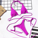 2026 Sexy Wrap Around String Thong Bikini Female Swimsuit Women Swimwear Two-Pieces Bikini Set Bather Bathing Suit Swim V1677