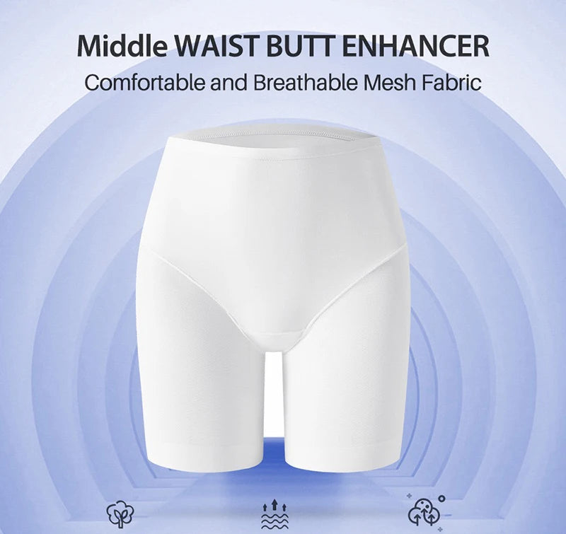 Women's Seamless Shorts Safety Pants High Waist Large Size Mesh Thin Boxer Panties Anti Friction Under Skirt Shorts Underwear