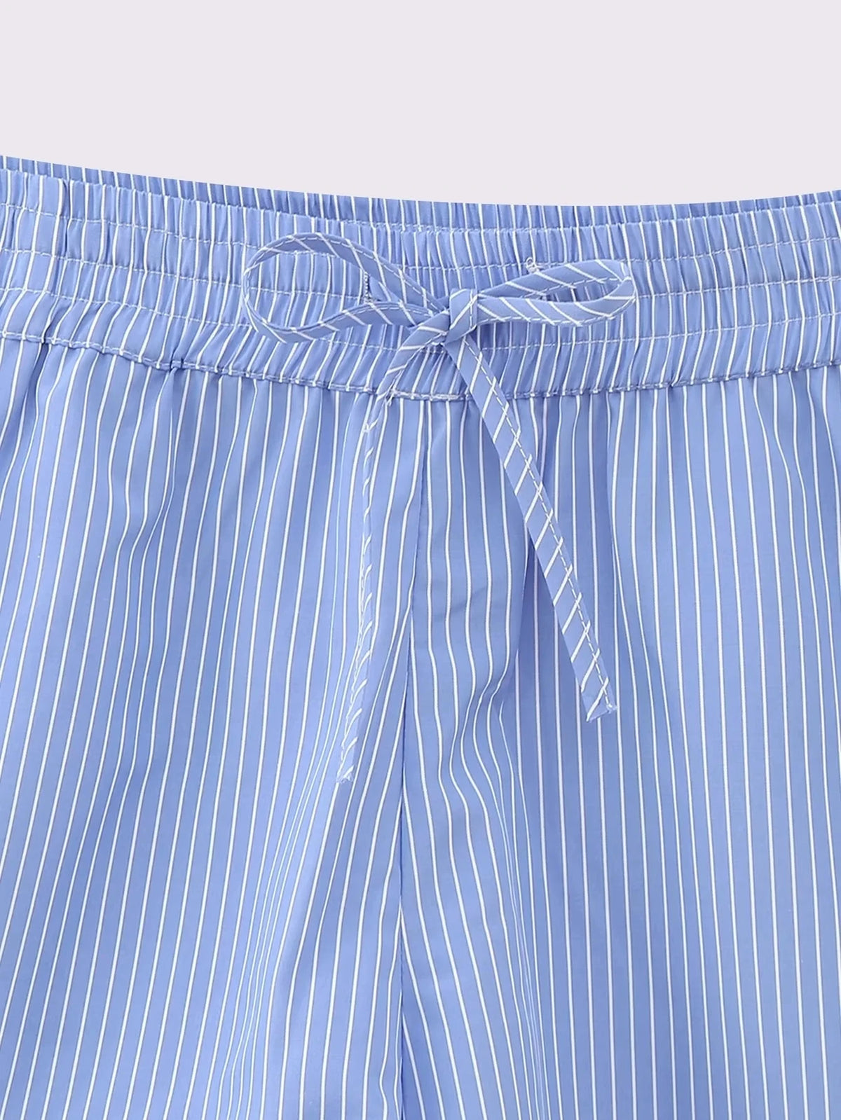 Foridol Stripes Crop Top+shirt 2 Pcs Outfits Women Casual Summer Autumn Casual Set Blue Matching Set Shorts Set Female Suit