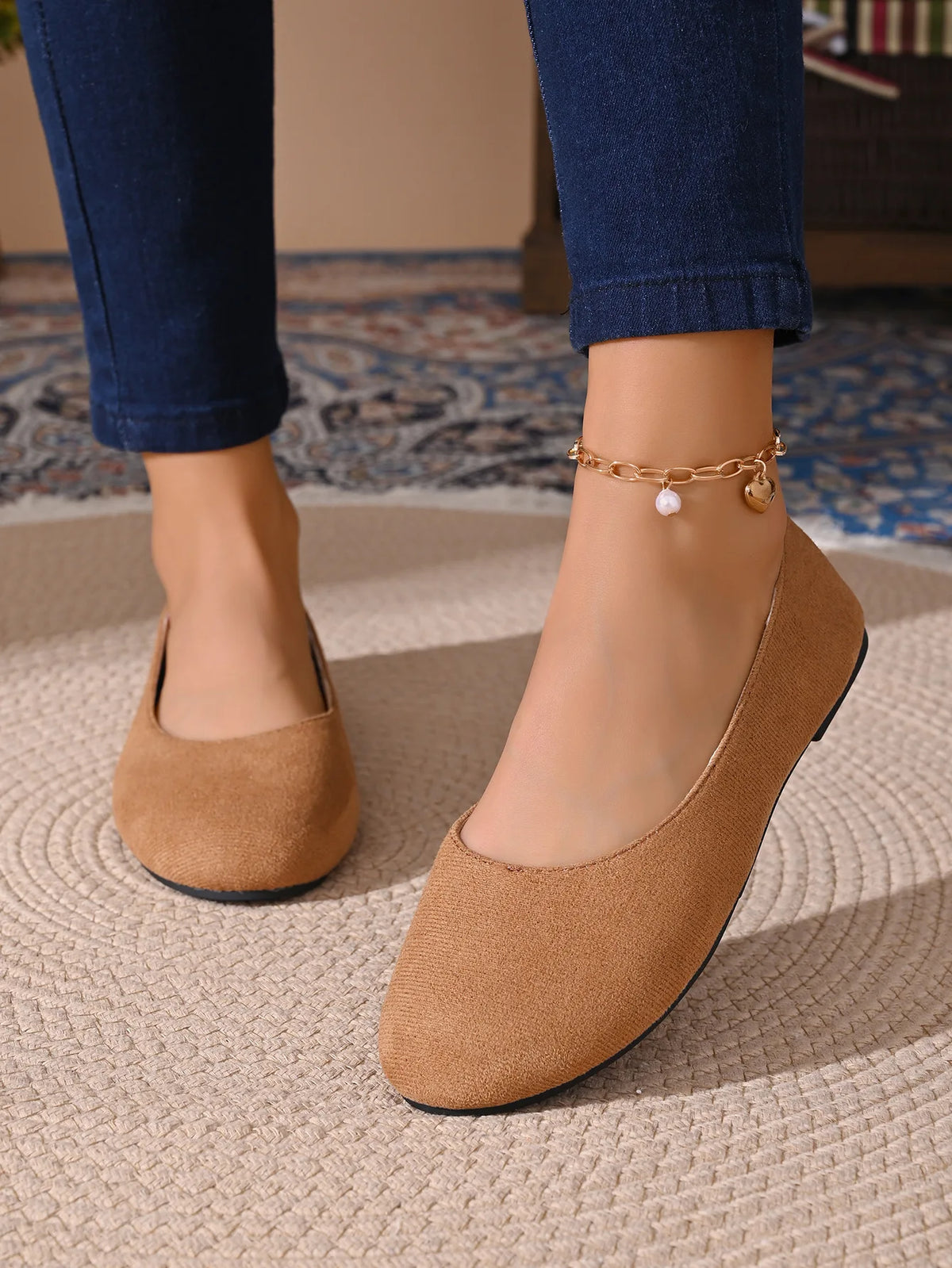 Women Flats Shoes Comfortable Knit Ballet Flat Shoes Women Casual Slip on Loafers Office Boat Sneakers Women Zapatos De Mujer