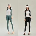 New Swimsuit with High-end Feel Sports Split Two-piece Set, Conservative Slimming, Flat Corner Pants, Hot Spring Swimsuit