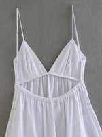 Foridol White Women Sundress Backless Sexy Casual Beach Vestidos Maxi Long A-line Fashion Holiday New Dress