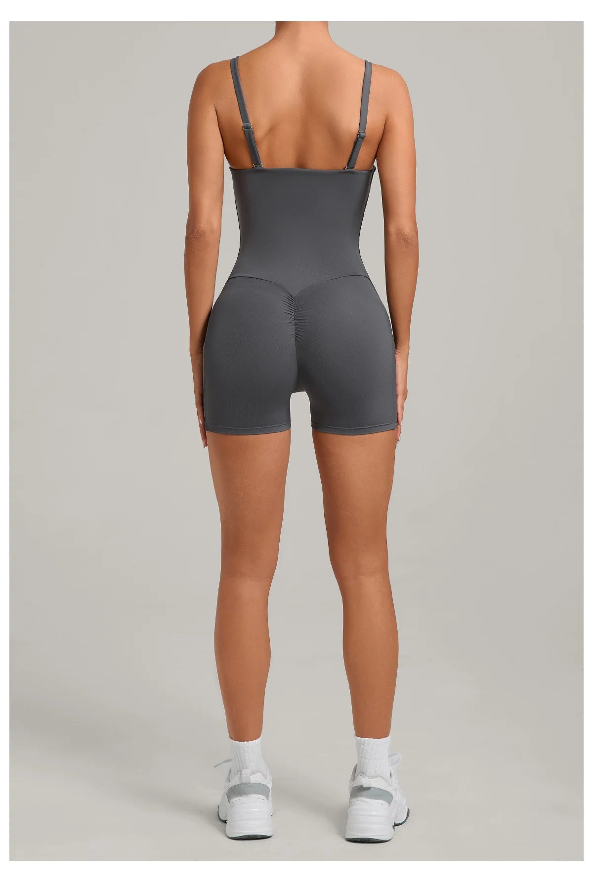 Outdoor Backless Yoga One Piece Suit Women Multiple Wearing Methods Sleeveless Slim Fit Pocket Stretch Sports Fitness Jumpsuit