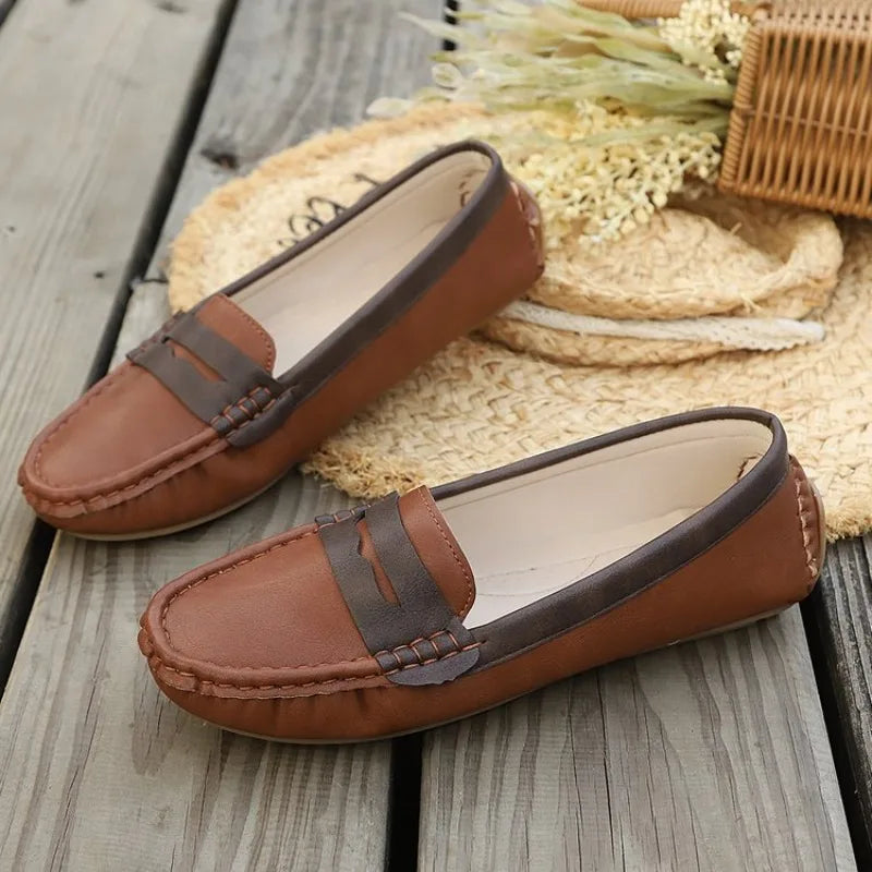 New Flats Shallow Loafers Women Walking Casual Shoes Designer Summer Comfort Soft Sole Shoes Brand Office