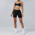 2PCS Yoga Suit Seamless Sports Set Gym Outfits Women Tracksuit Running Workout Clothes Sports Bra Athletic Wear Yoga Clothing