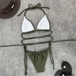 2026 New Wrap Arround Mini Bikini Female Swimwear Women Swimsuit Two-pieces Bikini Set Brazilian Bather Bathing Suit Swim V1229H