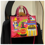 Design Patchwork Zipper 2026 Hot Sale Women's Bags Retro High Quality Women's Bags PU New Personality Stylish Shoulder Bags