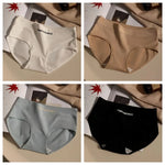 4Pcs/Set Cotton Panties Women Mid Waist Briefs Breathable Intimates Breathable Comfort Underwear M-2XL Soft Panties