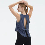 STOUREG New Women's Hollowed Out Dovetail Tank Top Yoga Wear, Outdoor Running Sports Fitness Tank Tops,Gym Shirt