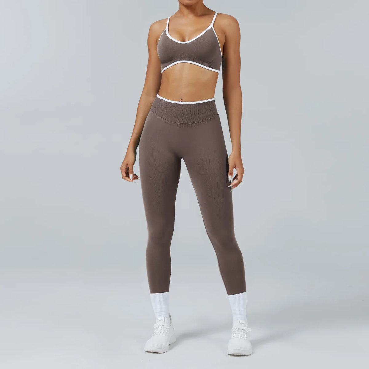 2PCS Yoga Suit Seamless Sports Set Gym Outfits Women Tracksuit Running Workout Clothes Sports Bra Athletic Wear Yoga Clothing