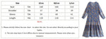Foridol Bohemian Printed Floral Women Long Dress with Sleeve Spring Summer New in Midi Vestidos Casual Beach Boho Dress Women