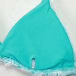 2025 New Sexy Micro Low Waist Bikini Sets Solid Swimwear Women Swimsuit Strappy Brazilian Floral Beachwear Bathing Suit biquini