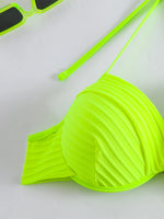 Sexy Push Up Bikini 2025 Women Swimsuit Two Piece Swimwear Female Thong Bikinis Set White Swim Bathing Suits Brazilian Biquini