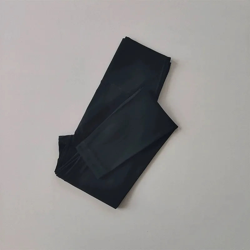 High Waist Women's Yoga Fitness Pants Naked Skin Feeling with Pockets Sports Tight Fit Running Trousers Hip Lifting Pants