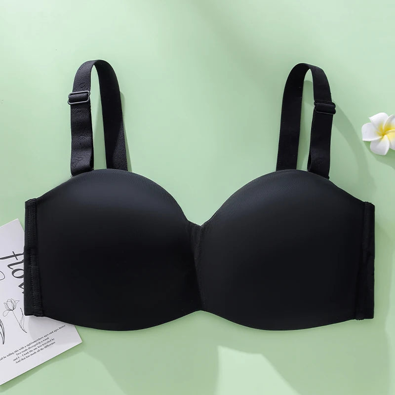 Women's Non-Padded Strapless Bra Invisible Bra Minimizer Support Unlined Strapless Bra Big Size Anti-slip B-CD E F G 32-40 42 48