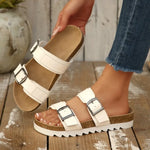 and Slippers 2026 Spring and Summer New Metal Buckle Beach Shoes for Women