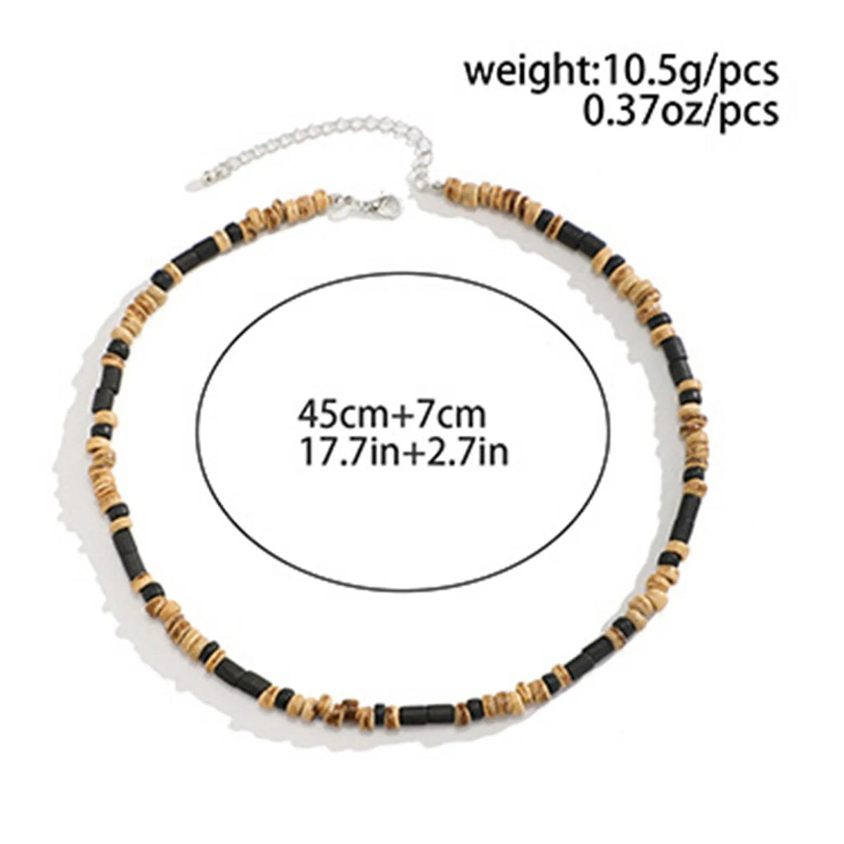 Bohemian Wood Beads Necklace Men's Necklace For Men Summer Beach Sufer Necklace For Men Necklace White Jewelry Women Necklace