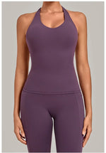 Women's Seamless Yoga Vest Sports Fitness Gym Beauty Back Top Nude Slim Fit Training Running Workout Vest