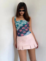 Women's Summer New Pure Desire Wind Spicy Girl Low Waist Pleated Skirt Design SenseSlim A-line Wrap Buttocks Mini Skirt 53J6