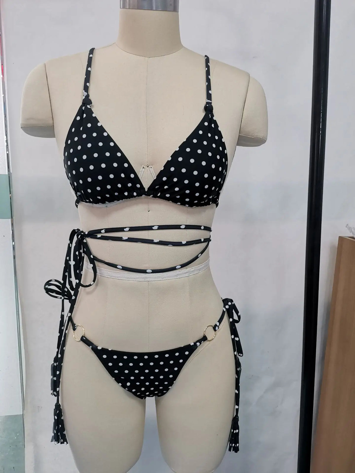 Print Triangle Bikini Set Women Split Swimwear Sexy Bandage Design Micro Bikini Beachwear Summer New Lady Swimming Bathing Suit