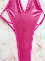 Sexy Ribbed Cross Backless Women Monokini Micro String Thong Swimwear One Piece Swimsuit Female High Cut Bathing Suit Swim Lady