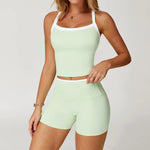 Women's Clothes 2 Pieces Workout Tracksuit Yoga Set Sportswear Gym Clothing High Waist Bell-bottoms Sexy Fitness Bta Sports Suit