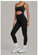 Women's Seamless Yoga Jumpsuits Sports Gym Fitness Backless Sleeveless Hip-lifting Pants One-piece Training Workout Bodysuits