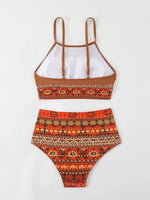 Tribal Print Bikini 2024 Brazilian Biquini Two Pieces Swimsuit Women High Waist Bathing Suit Swimwear Female Summer Beach Wear