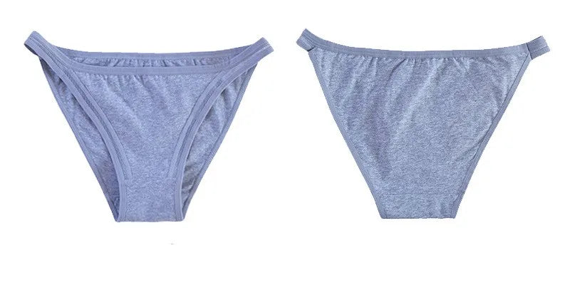 3Pcs/Set Women's Cotton Low-Rise Briefs with Mesh Side Panels Brazilian Panties Sexy Lingerie Comfy Breathable Underwear M-XL