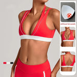Women's Nude Yoga Bra Slim Fit Beautiful Back Sports Top Fitness Running Casual Tight-fitting Top
