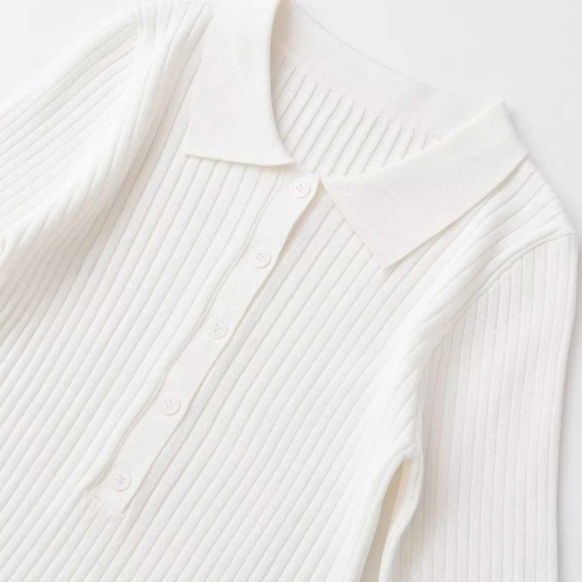 Fashion Casual Short-sleeve Collar Knit Shirt Women White Shirt Short Sleeve Button Down Casual Top For Summer Daily Wear O9JO