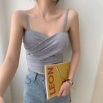 Women Tank Crop Top Sexy Bra Tops Seamless Underwear Female Crop Top Wireless Lingerie Padded Camisole Intimate