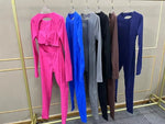 Women's Seamless Yoga Jumpsuits Backless Sexy Long-Sleeved One-Piece Butt-Lifting Gym Nude Feel Workout Gym Training Bodysuits