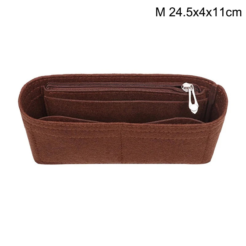 1PC Felt Insert Bag Organizer, Makeup Organizers, Liner Perfect for Brand Women's Handbags For And Cosmetic Bags〔Nest〕