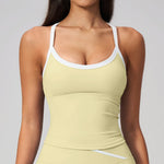 Yoga Tank Top Summer Breathable Sports Underwear Shockproof Gym Workout Vest Female Outdoor Running Cycling Vest Yoga Underwear