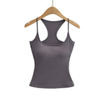 Soft Blush Pink Tank Top For Women Slim Fitted Design Stretchy Fabric Seamless Comfort For Casual Outings Or Light Workouts RSEZ