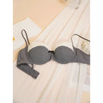 Women's Pure Sensual Lace Lingerie Set, Summer Thin Bralette Small Breasts Gather Push Up No Empty Cup Beautiful Bra Cover Set