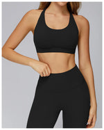 Women Sports Bra Back Cross Top Push Up Fitness Yoga Bra Underwear Sport Tops For Women Breathable Running Vest Bralette Gym Bra