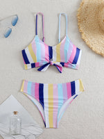 High Waist Bikini 2026 Women Strappy Swimsuit Sexy Striped Swimwear Female Bathers Bathing Swimming Swim Suit Summer Beachwear