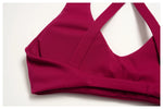 Women Two Piece Gym Yoga Sets Back Cross Sports Bra Pleate High Waist Short Fitness Suit Outdoor Running Camisole Tops Outfits
