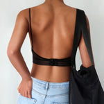 Sexy Backless Bra U-Shaped Beautiful Back Sling Underwear for Women Thin Section Seamless Brassiere Small Chest Gathered Bras