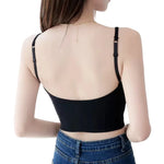 Women Tops Seamless Bra Tube Top Fitness Crop Top Comfort Underwear Female U Back Sexy Lingerie Padded Camisole
