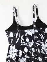 Strappy Printed Tankini 2026 Large Plus Size Swimsuit Women Shorts Swimwear Female Beach Wear Bathers Bathing Swimming Swim Suit