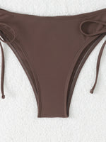 Halter Bandeau Bikinis 2026 Women Sexy Swimsuit Solid Padded High Waist Swimwear Female Bathers Bathing Swimming Swim Suit