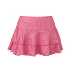 Fashion Summer Mini Skirt Women Dots Print Side Ties Low Waist A Line Skirts for Parties and Casual Wear