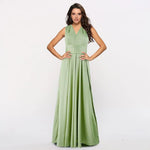 Women's Transformer Dress Multi Way Wrap Backless Wedding Evening Gown Convertible Floor Long Formal Dress