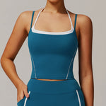 Breathable Sports Bra Women Shockproof Fitness Tops Push Up Gym Crop Top Brassiere Sport Bras Gym Workout Top Seamless Yoga Bra
