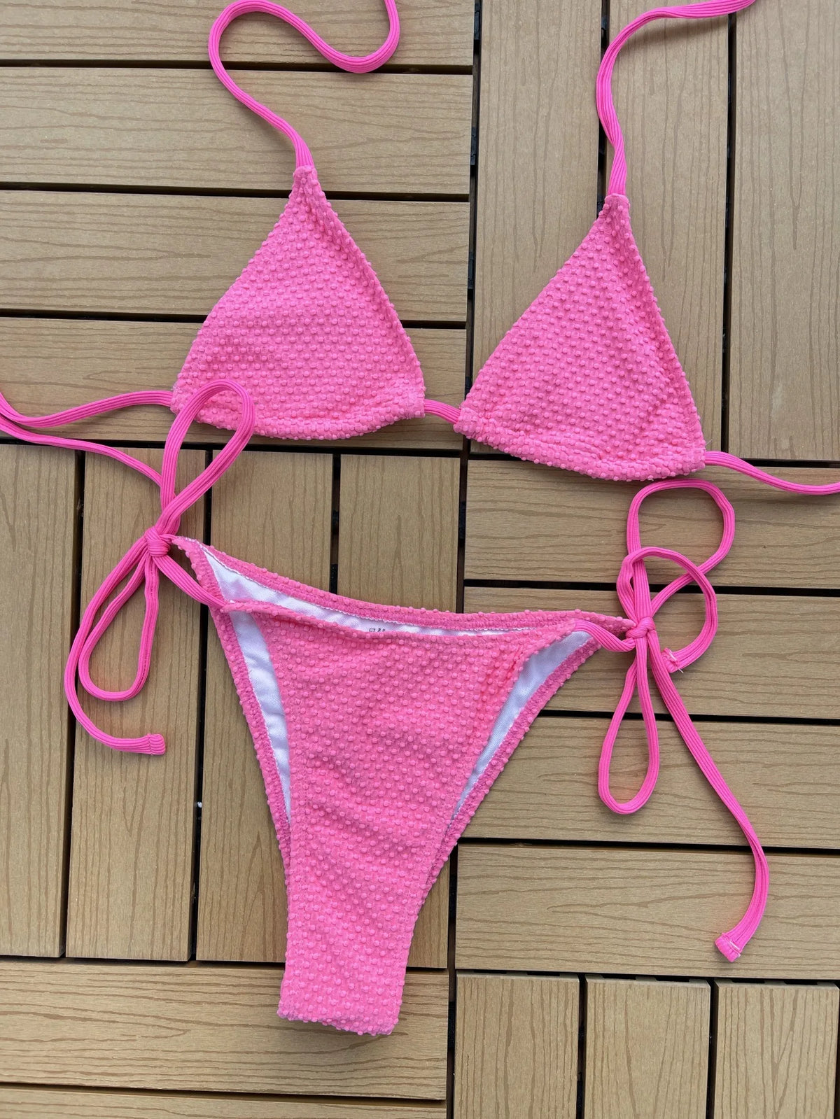 DEKA Women Brazlian Solid Mirco Bikini Set Tie Side G-String Thong Swimsuit Female Bandage Bathing Suit Swimwear Biquini